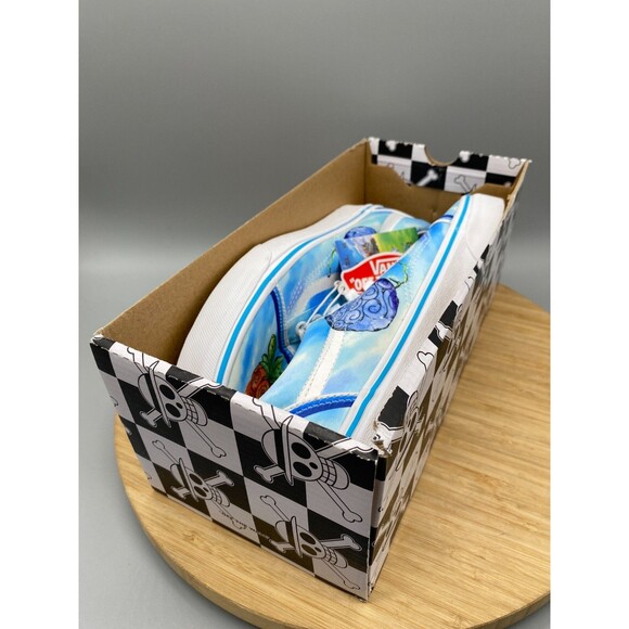 Vans One Piece Devil Fruit Skate Sneaker Old Skool Shoes Blue Mens 7.5 Womens 9 - Picture 4 of 16